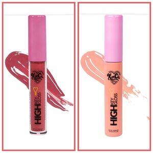 Kimchi Chic Beauty High Key Lip Gloss in Peach Pink and Goji Berry